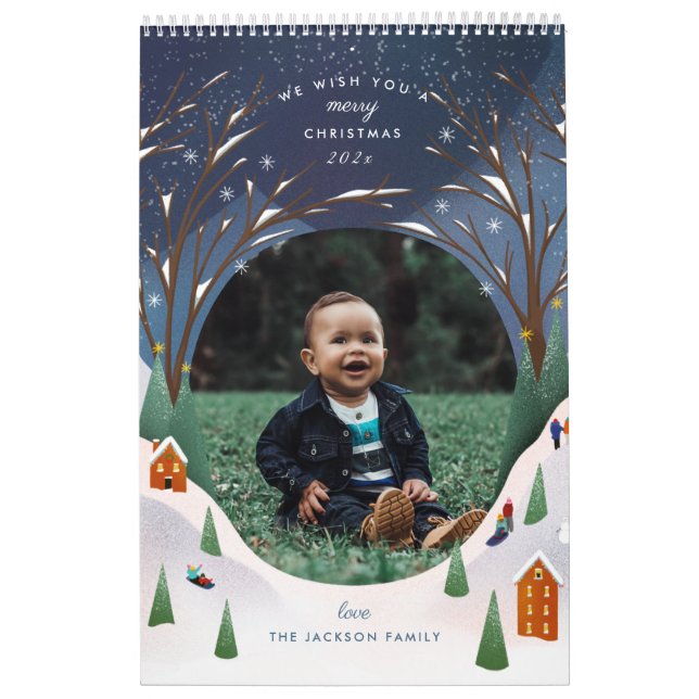 Calendario Navidades de la escena invernal de Snowy Village (Tapa)