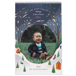 Calendario Navidades de la escena invernal de Snowy Village