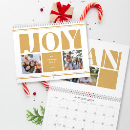 Calendario Navidades de la familia Yellow Joy Collage de foto