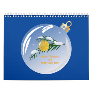 Calendario Navidades decorados se ramifican en baudible