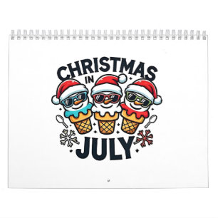 Calendario Navidades del 4 de julio Ice Cream USA