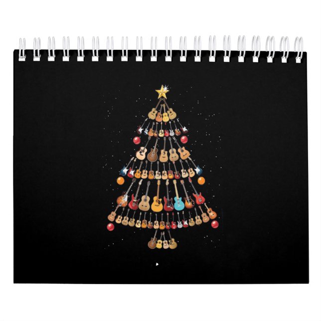 Calendario Navidades felices|Árbol de Navidad con instrumento (Tapa)