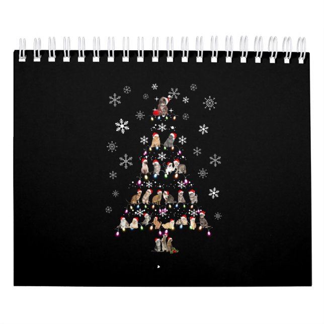 Calendario Navidades felices | Árbol de navidad de gato corto (Tapa)