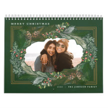 Navidades Gift Photo Forest Green