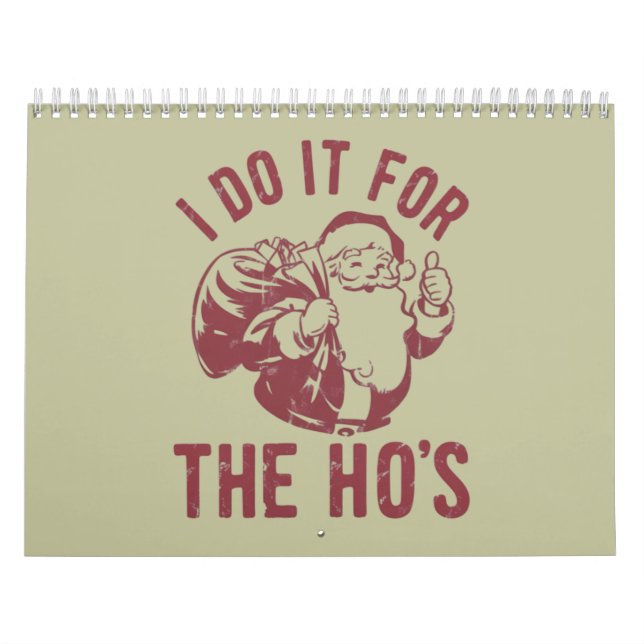 Calendario Navidades groseros Santa Face lo hago por los Ho (Tapa)