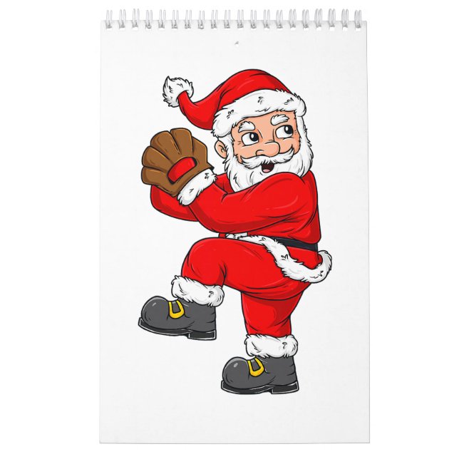 Calendario Navidades Santa Claus Chicas de beisbol Catcher Bo (Tapa)