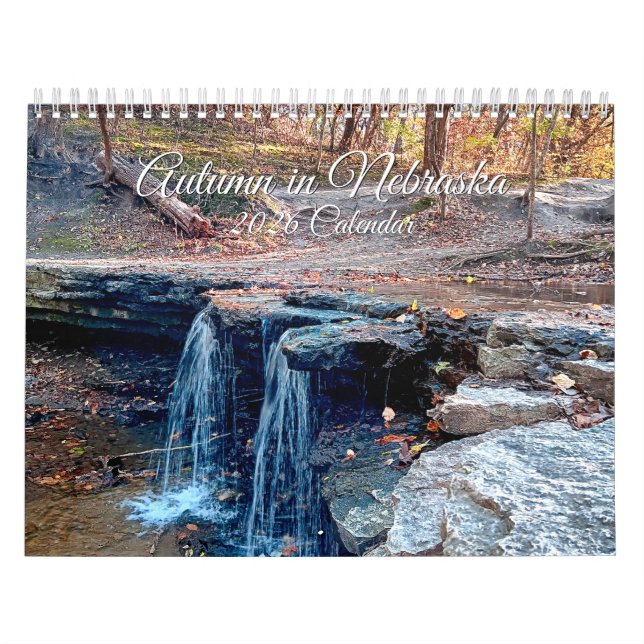 Calendario Nebraska Autumn 2026 calendar (Tapa)