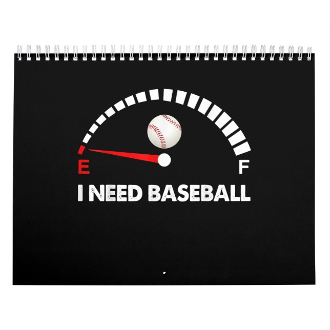 Calendario Necesito Béisbol (Tapa)