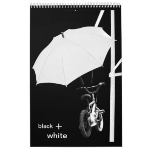 Calendario negro + blanco