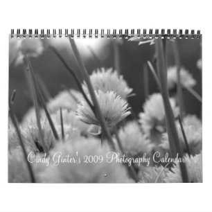 Calendario negro, blanco e infrarrojo