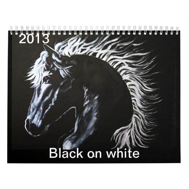 Calendario Negro en Callender blanco (Tapa)