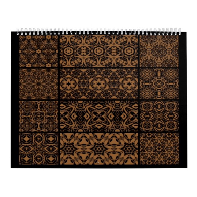 Calendario negro y bronce (Tapa)