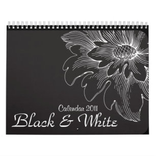 Calendario negro y del blanco 2011