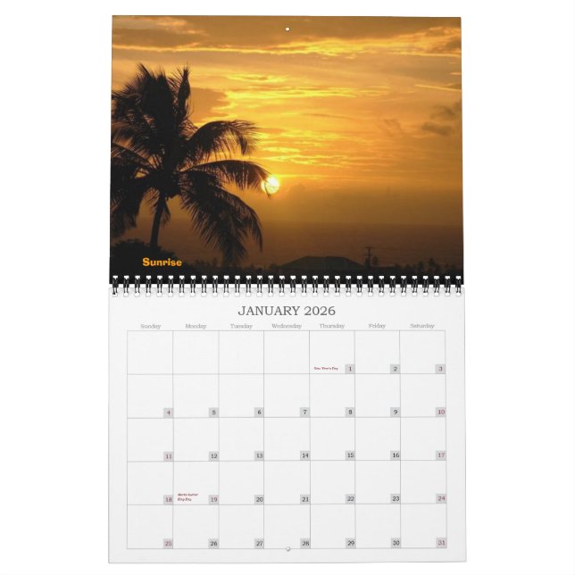 CALENDARIO NEVIS, LAS ANTILLAS (Jan 2026)