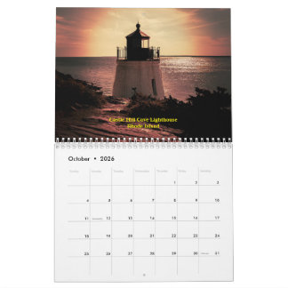 Calendario New England Lighthouse