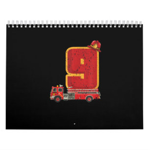 Calendario Niño de 9 años de edad regalo de bombero