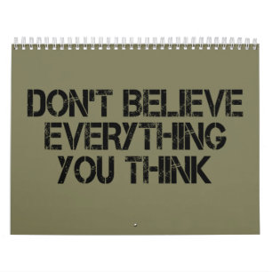 Calendario No creas todo lo que piensas