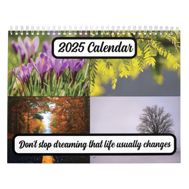 Calendario No dejes de soñar que la vida normalmente cambia e (Tapa)