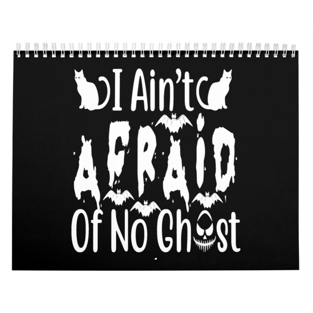 Calendario no le tengo miedo a ningún fantasma (Tapa)