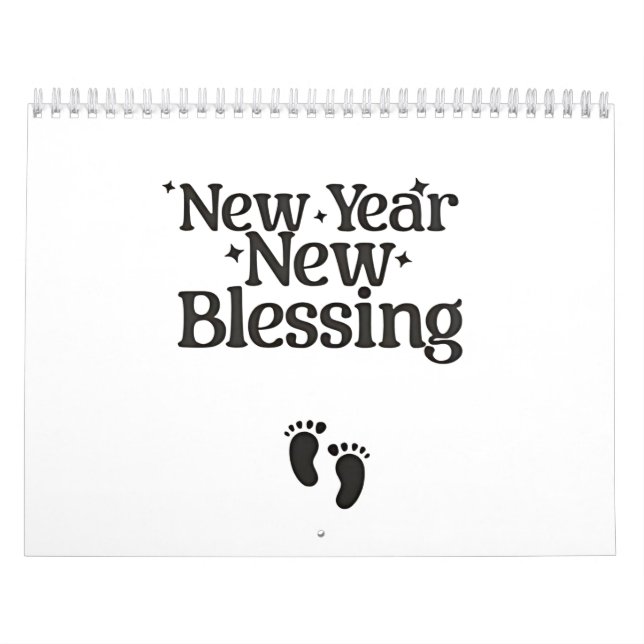 Calendario Nochevieja Bendición Nochevieja Madre Embarazada (Tapa)