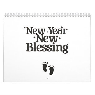 Calendario Nochevieja Bendición Nochevieja Madre Embarazada
