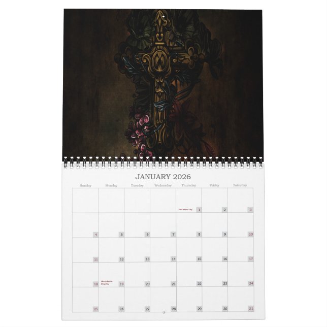 Calendario nocturno de Graphx 2013 (Jan 2026)