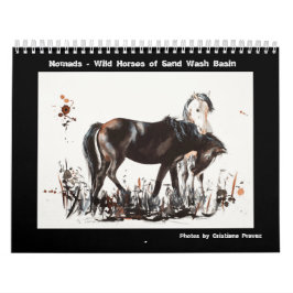 Calendario Nómadas - Caballos salvajes de la cuenca del lavad