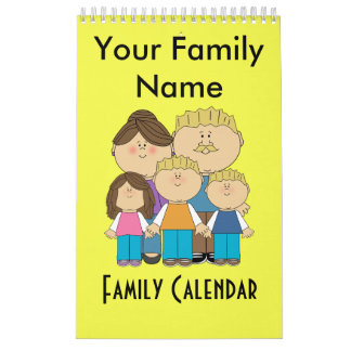 Calendario Nombre de familia del personalizado