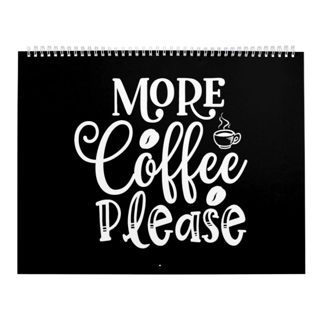 Calendario nope coffee please (Tapa)