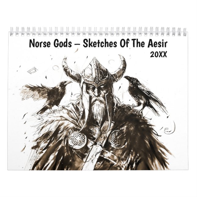 Calendario Norse Gods – Sketches Of The Aesir (Tapa)