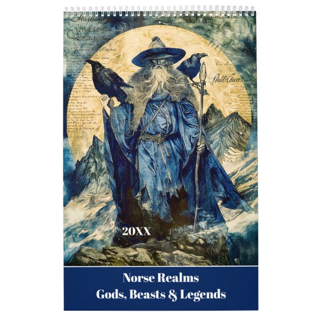Calendario Norse Realms – Gods, Beasts & Legends Calendar (Tapa)