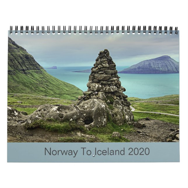 Calendario Noruega a Islandia 2020 (Tapa)