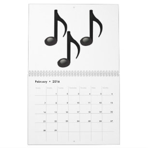 Calendario Notas musicales - Emoji