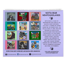 Calendario Notta Bears Perro del Estado de Oregon: el Terrano