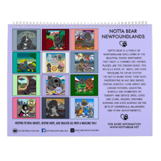 Calendario Notta Bears Perro del Estado de Oregon: el Terrano