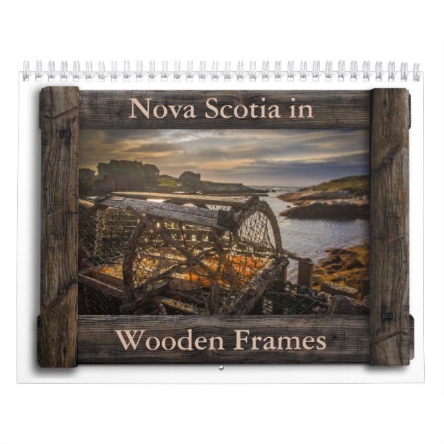 Calendario Nueva Escocia en marcos de madera (Tapa)