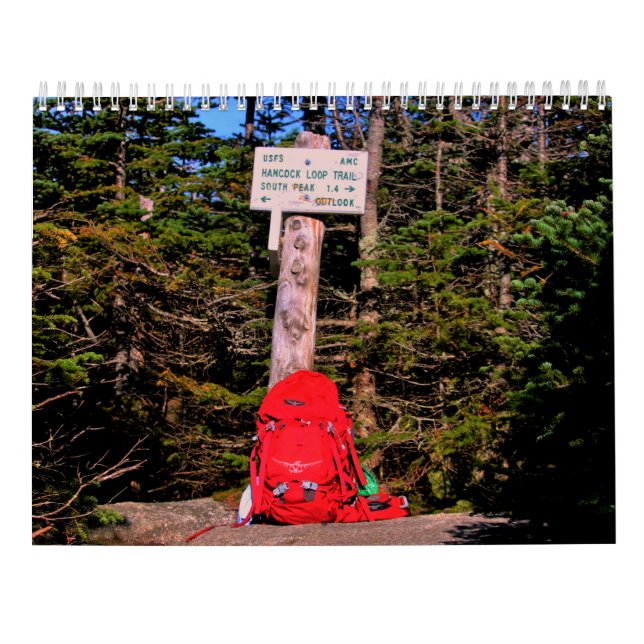 Calendario Nueva Inglaterra escénica (Reverso)