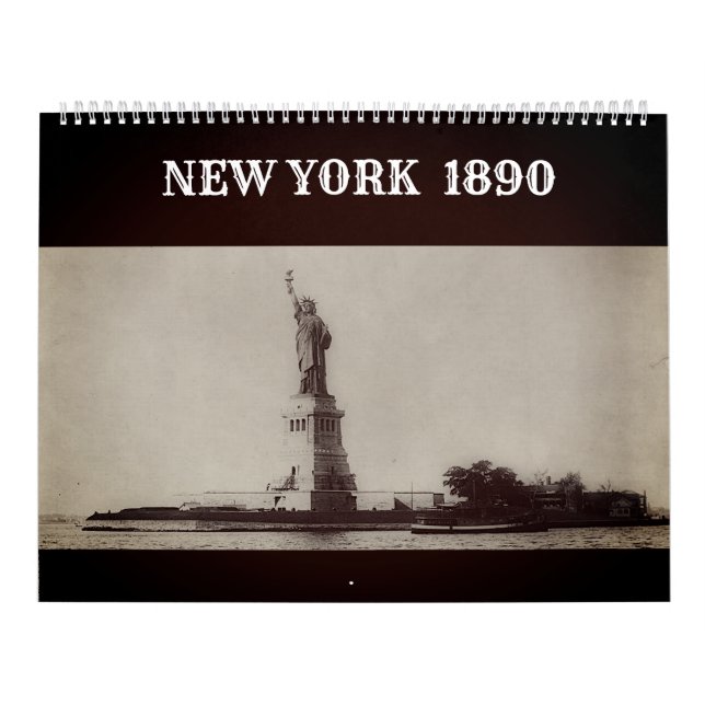 Calendario Nueva York 1890 (Tapa)