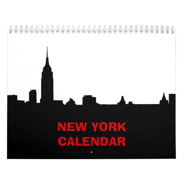 Calendario Nueva York (blanco y negro) (Tapa)