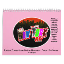 Calendario Nueva York Gibney El regalo de Zazzle d
