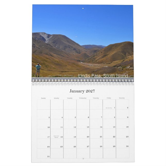 Calendario Nueva Zelanda 2013 (Jan 2027)