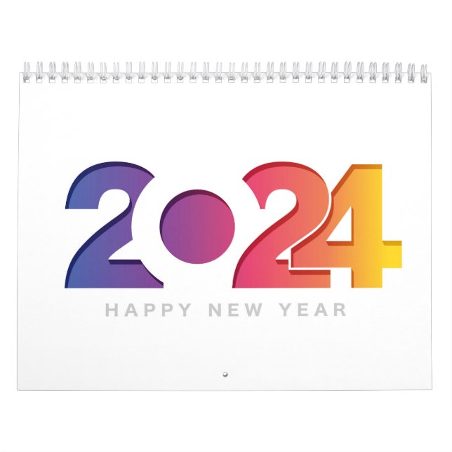 Calendario nuevo año 2024 (Tapa)