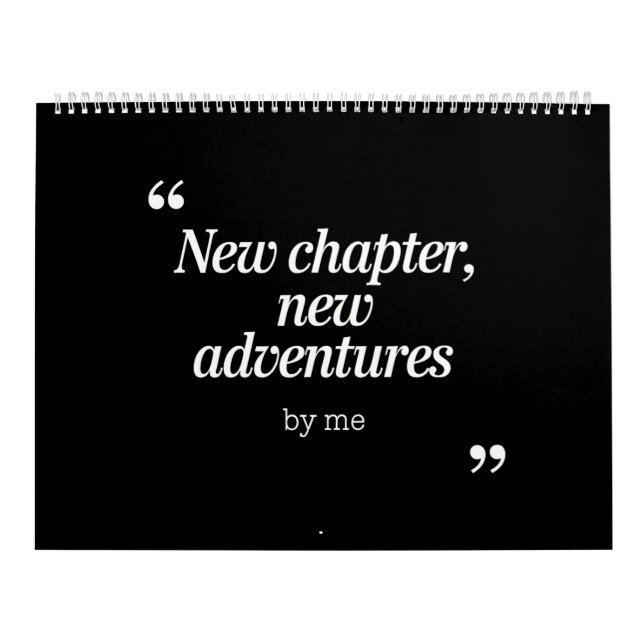 Calendario Nuevo capítulo, nuevas aventuras diseño por mí (Tapa)