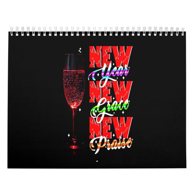 Calendario Nuevo elogio de Grace de Año Nuevo (Tapa)