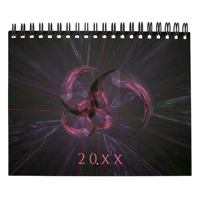 Calendario Nuevo resumen de arte fractal (Tapa)