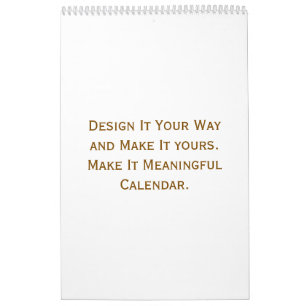 Calendario Números clásicos personalizados de 43 cm x 28 cm