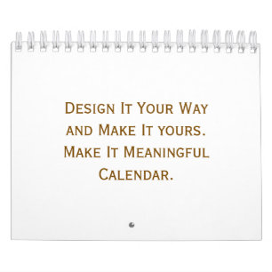 Calendario Números clásicos personalizados de 5,5" L x 7" A