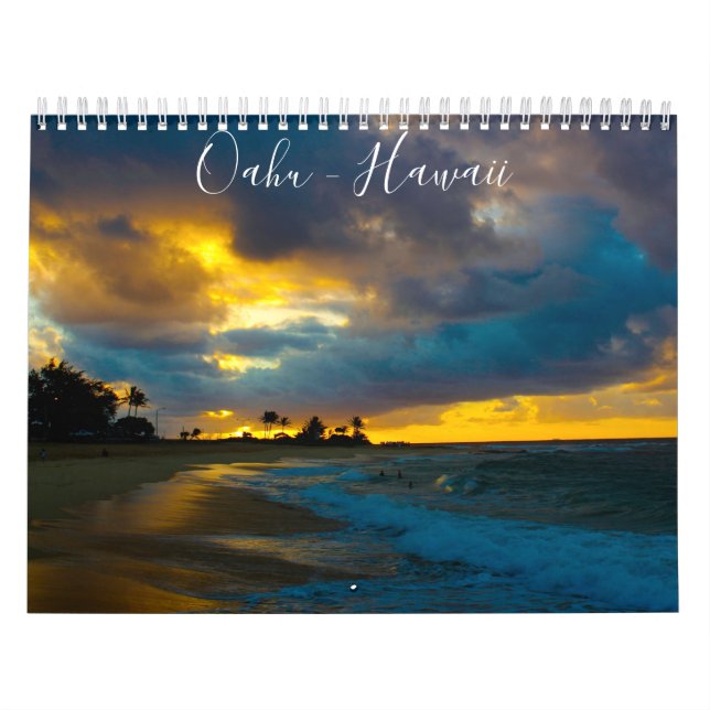 Calendario Oahu - Hawaii (Tapa)