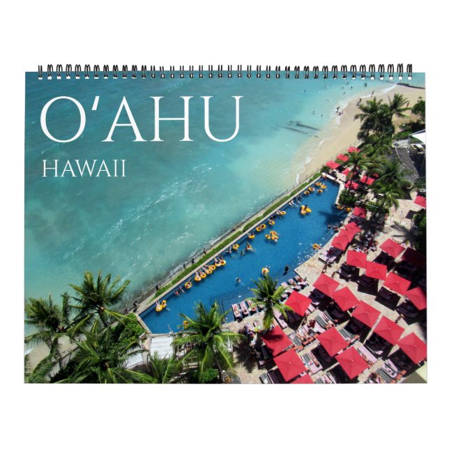 Calendario o'ahu hawaii 2025 grande (Tapa)