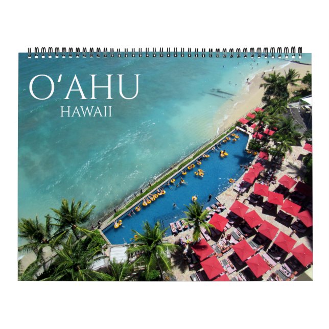Calendario o'ahu hawaii usa 2025 grande (Tapa)